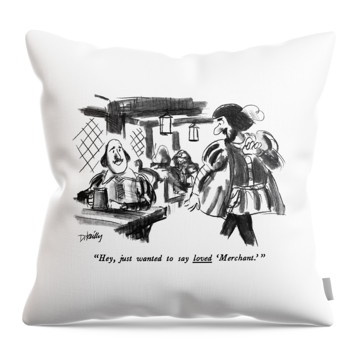 Hey, Just Wanted To Say Loved 'merchant.' Throw Pillow