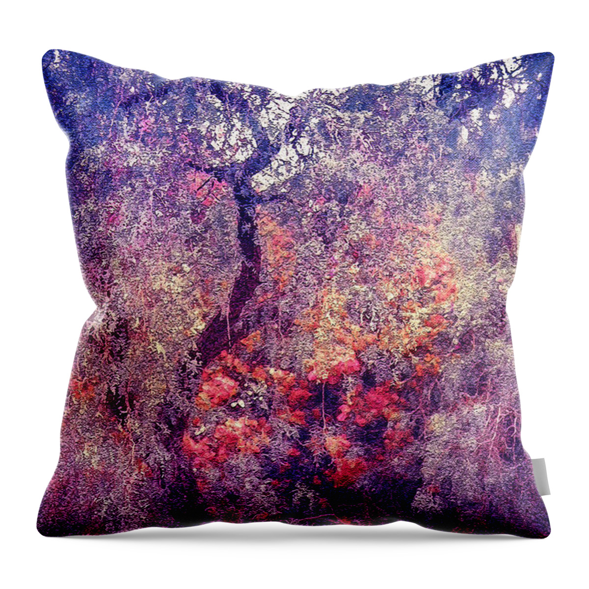 Jenny Rainbow Fine Art Photography Throw Pillow featuring the photograph Hidden Garden of Desire by Jenny Rainbow