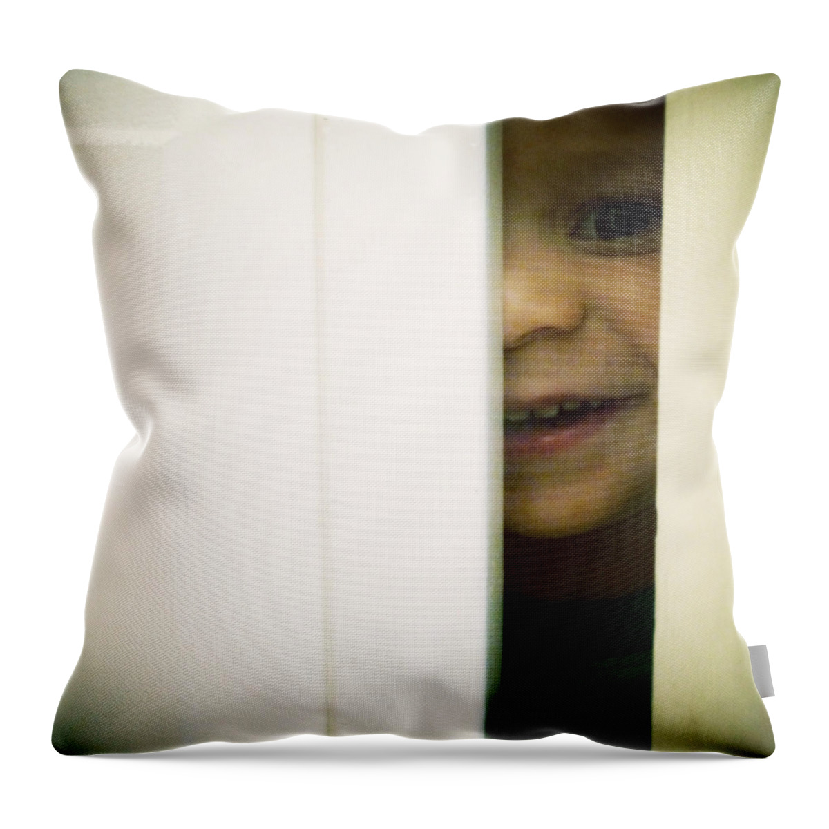 Family Throw Pillow featuring the photograph Hide and Seek by Natasha Marco