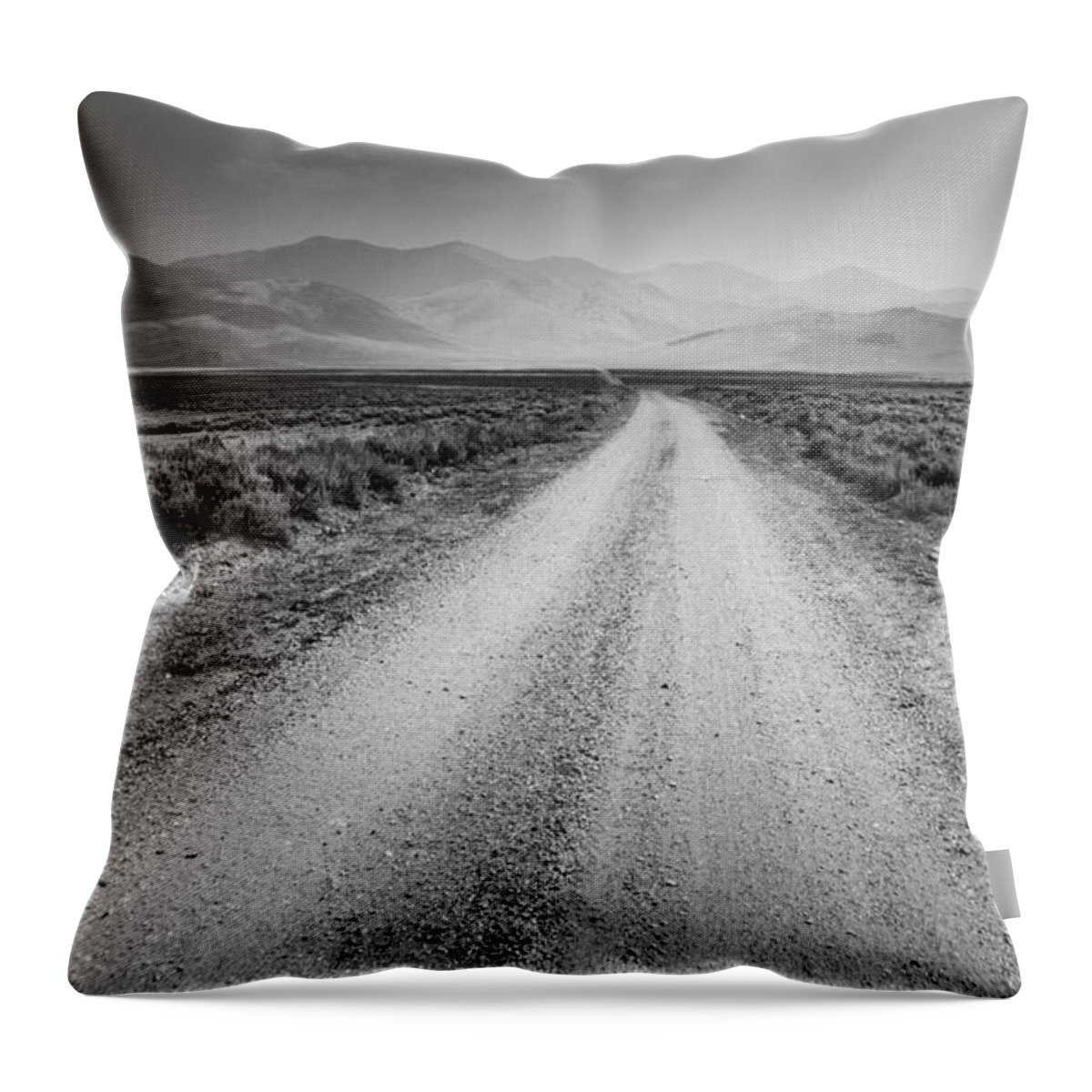 Rebecca's Private Idaho Throw Pillow featuring the photograph Sunbeams on the Mountains by Eric Benjamin