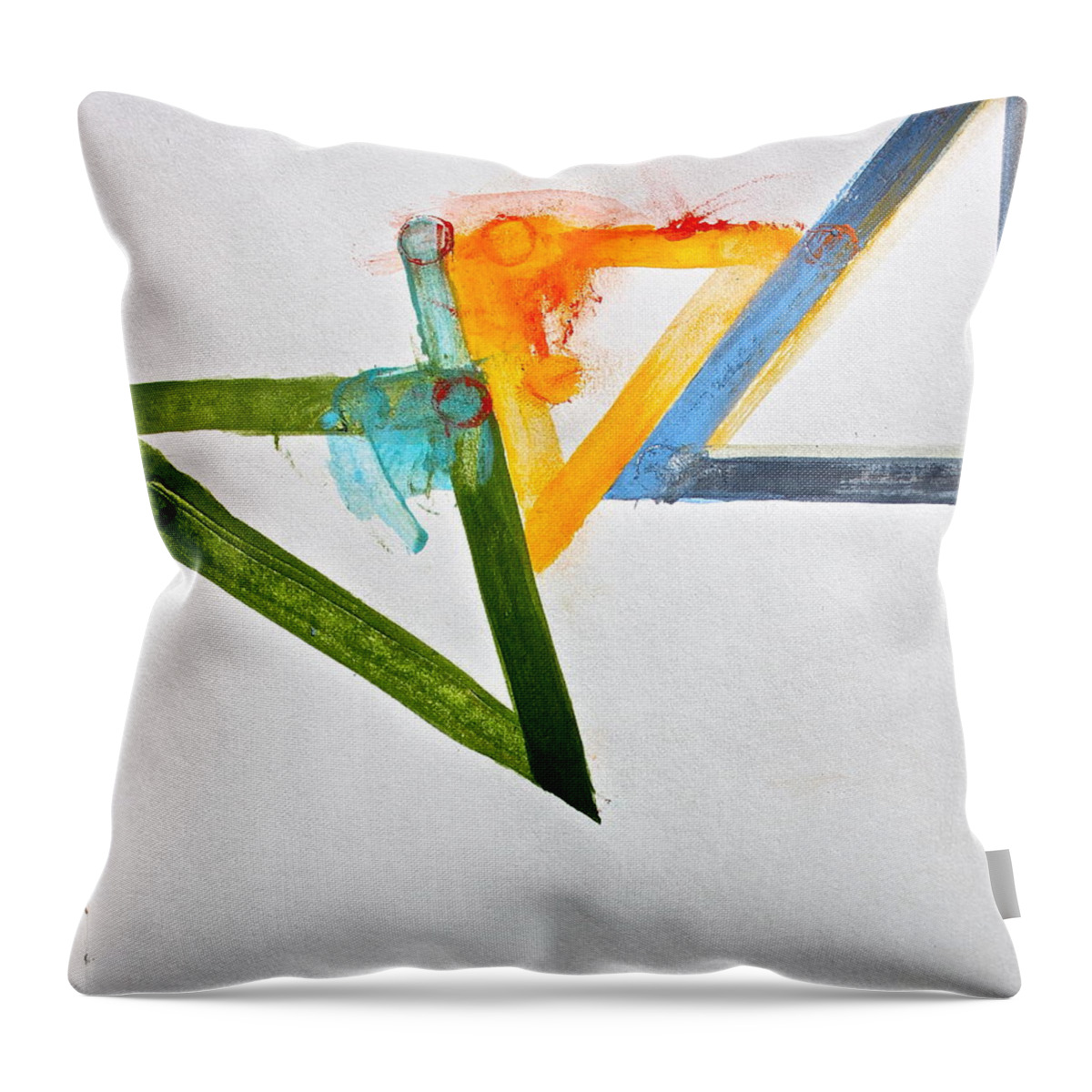 Abstract Paintings Throw Pillow featuring the painting High Noon by Cliff Spohn