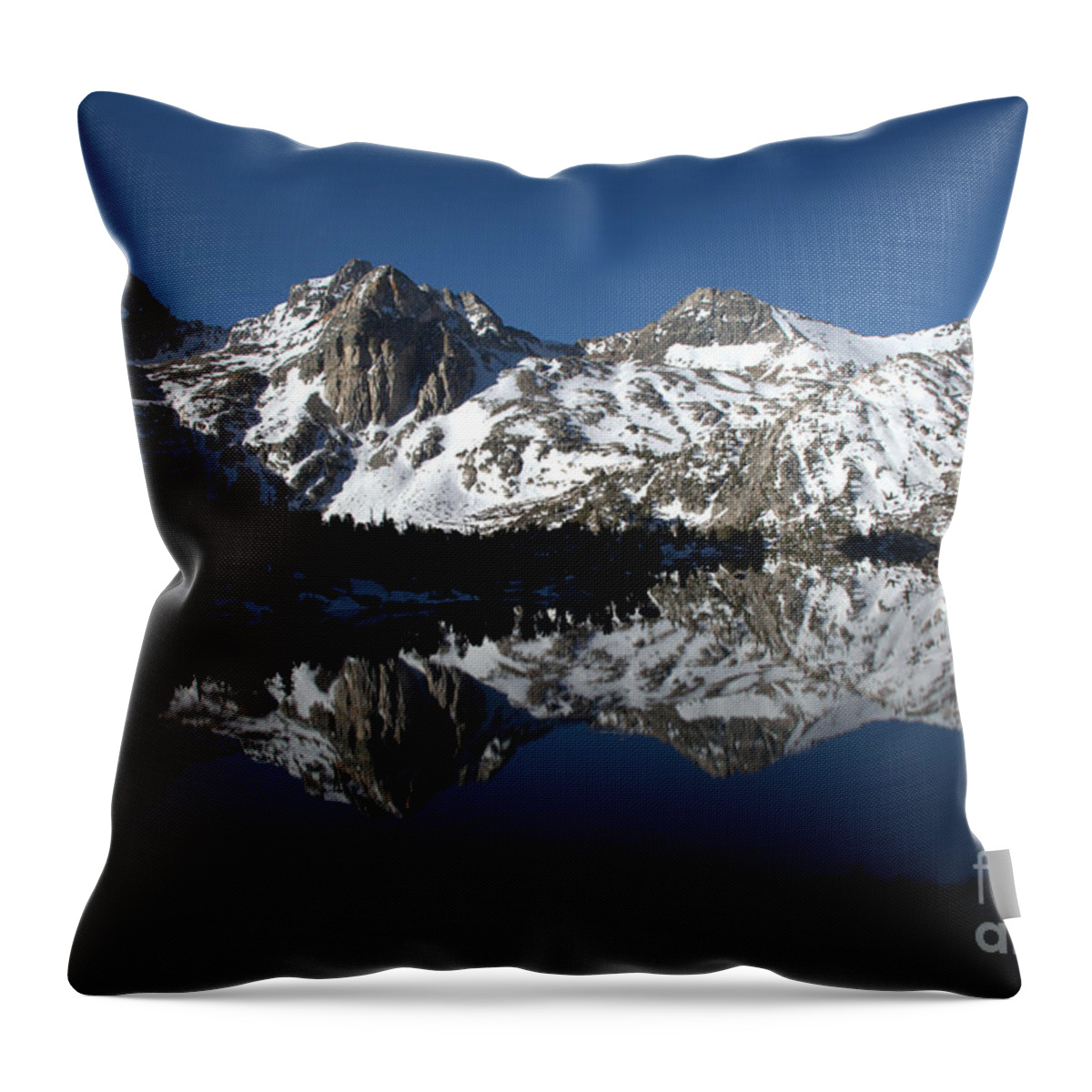Water Throw Pillow featuring the photograph High Sierra Mountain Reflections 1 by Jane Axman