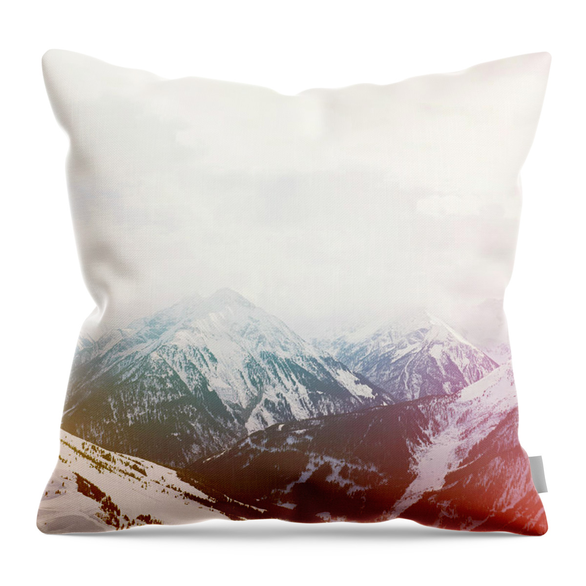Scenics Throw Pillow featuring the photograph Hintertux Valley by Mark Leary