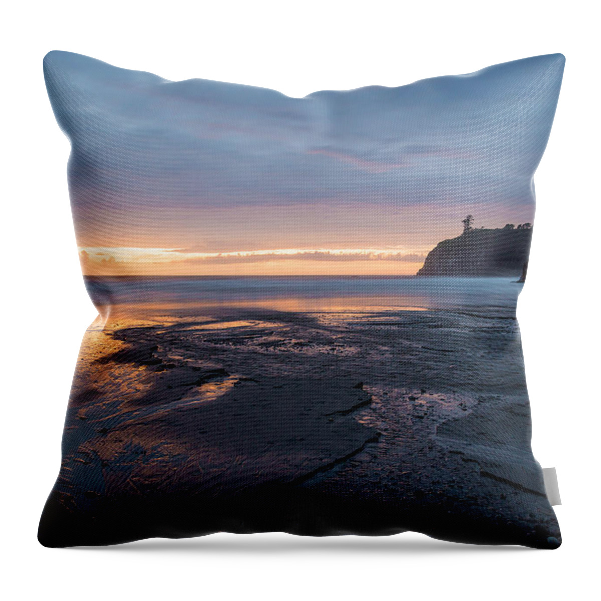 Olympic National Park Throw Pillow featuring the photograph Holy Endings by Kristopher Schoenleber