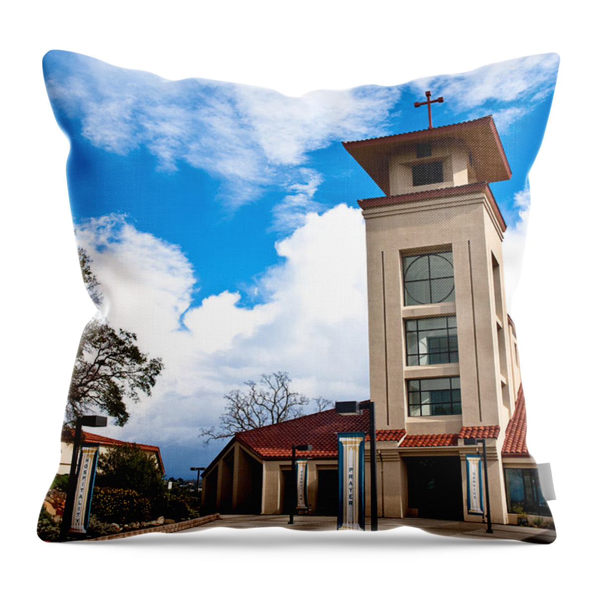 Holy Throw Pillow featuring the photograph Holy Trinity Church by Shane Kelly