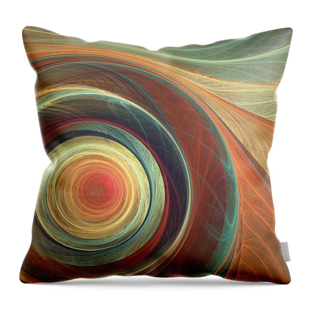 Pastel Color Throw Pillow featuring the digital art Hope of elegance by Martin Capek