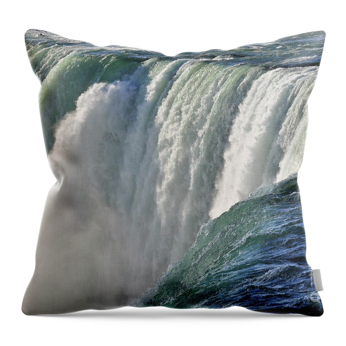 Waterfall Throw Pillow featuring the photograph Horseshoe Falls by Rodney Campbell