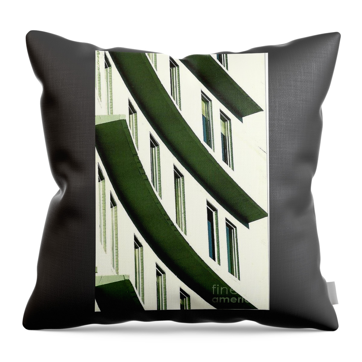  Window Photo Throw Pillow featuring the photograph Hotel Ledges Of A New Orleans Louisiana Hotel by Michael Hoard