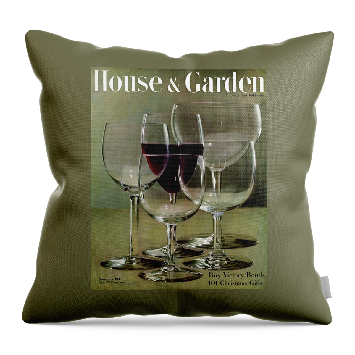 House And Garden Cover Throw Pillow