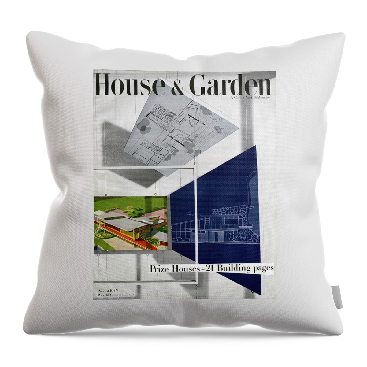 House And Garden Prize House Cover Throw Pillow