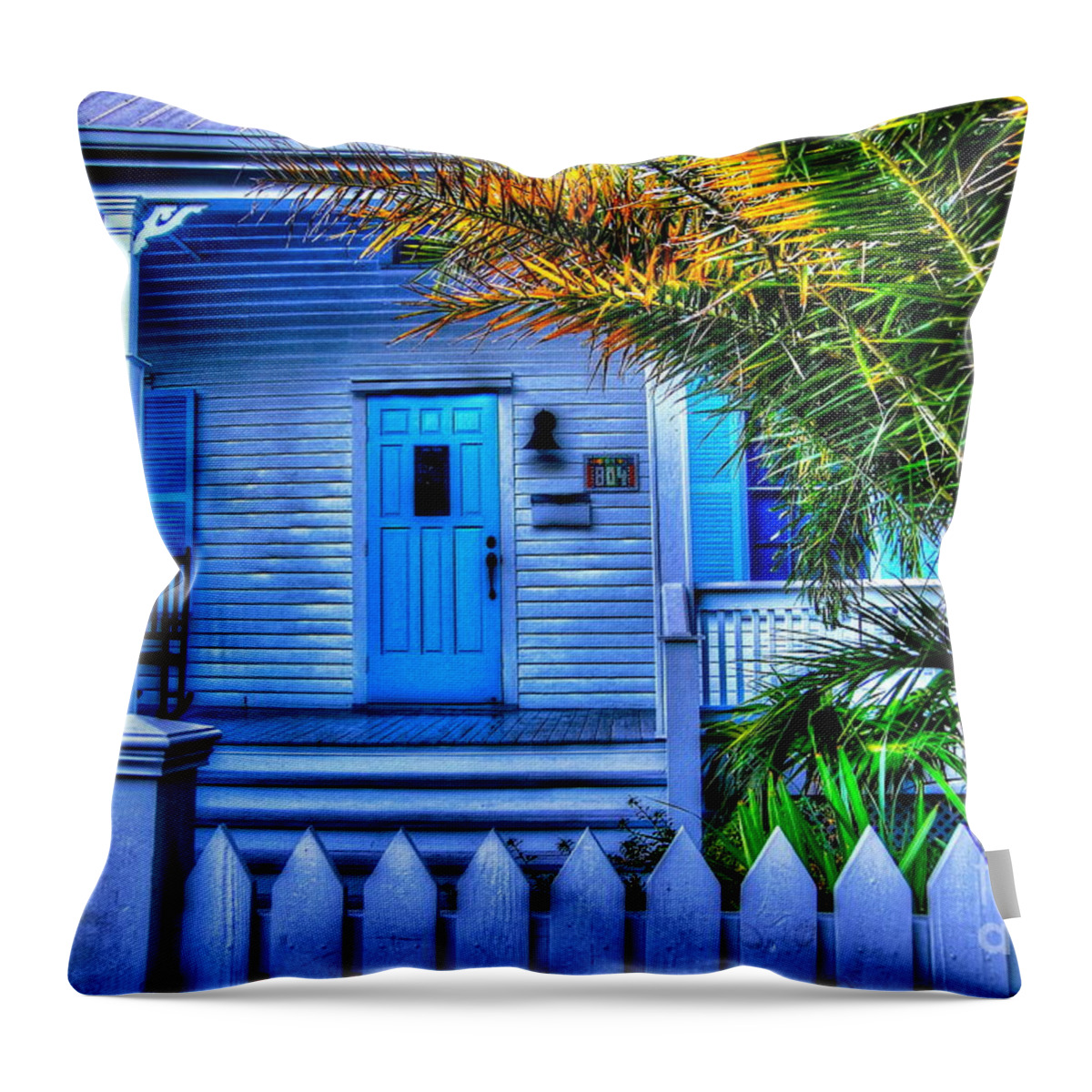 House Throw Pillow featuring the photograph House of Blues 2 by Debbi Granruth