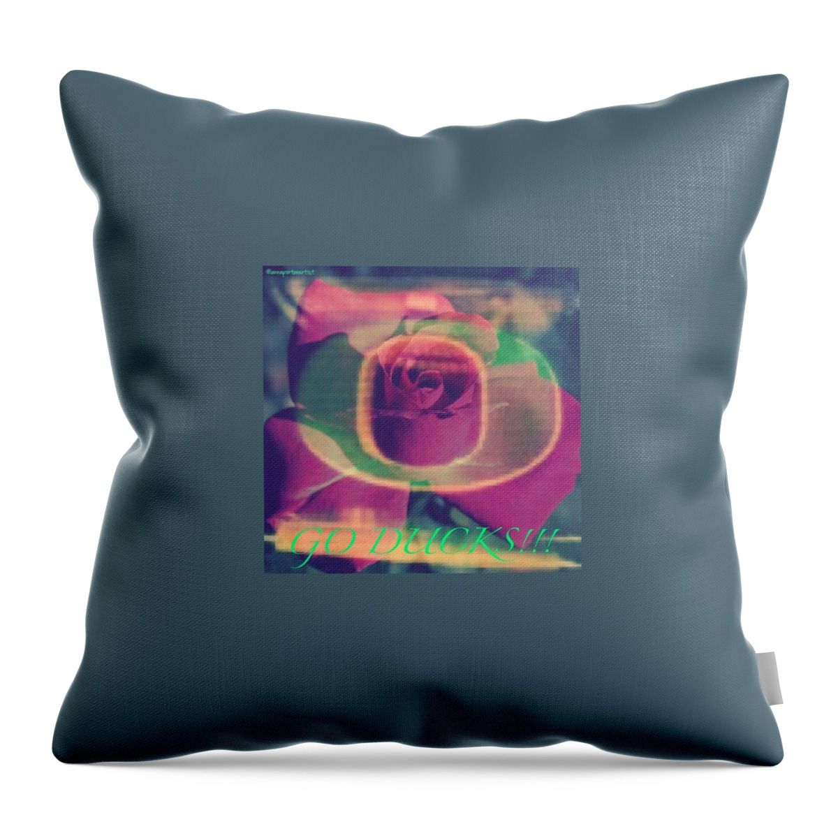 How About Those Ducks Throw Pillow featuring the photograph How About Those Ducks by Anna Porter