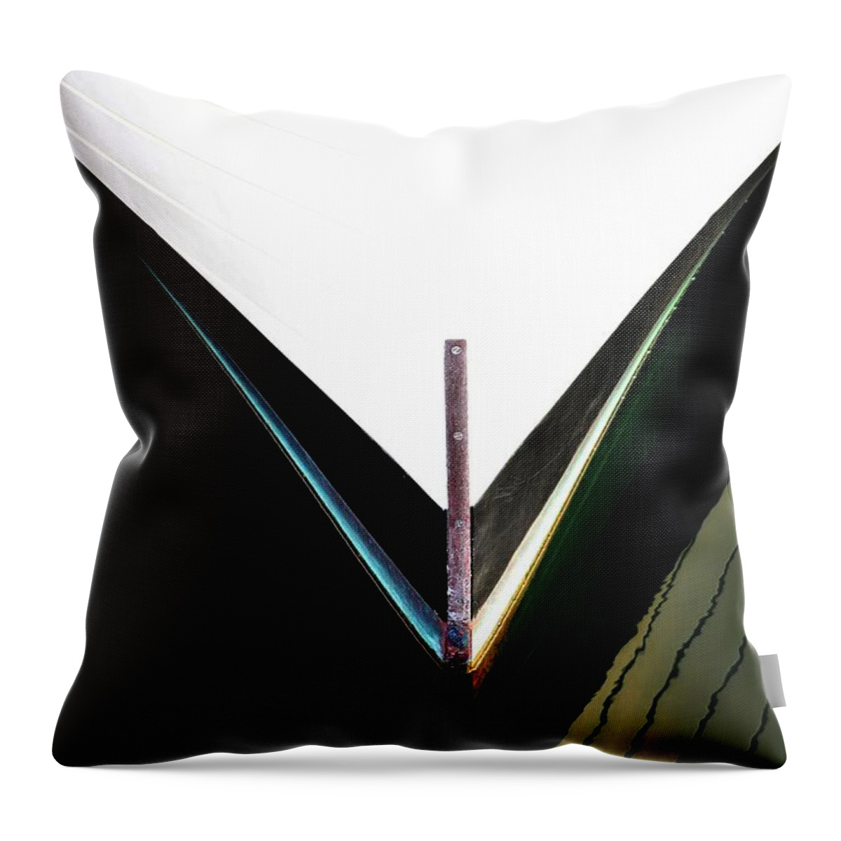 Newel Hunter Throw Pillow featuring the photograph Hull Abstract 4 by Newel Hunter