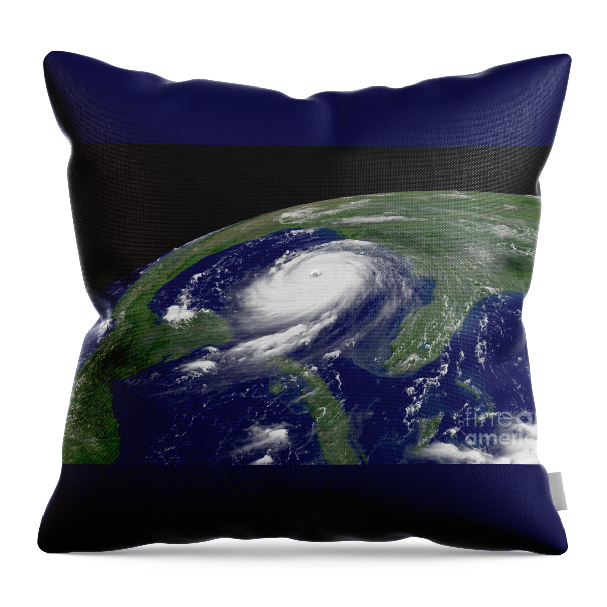 Hurricane Katrina Throw Pillow featuring the photograph Hurricane Katrina by Jon Neidert