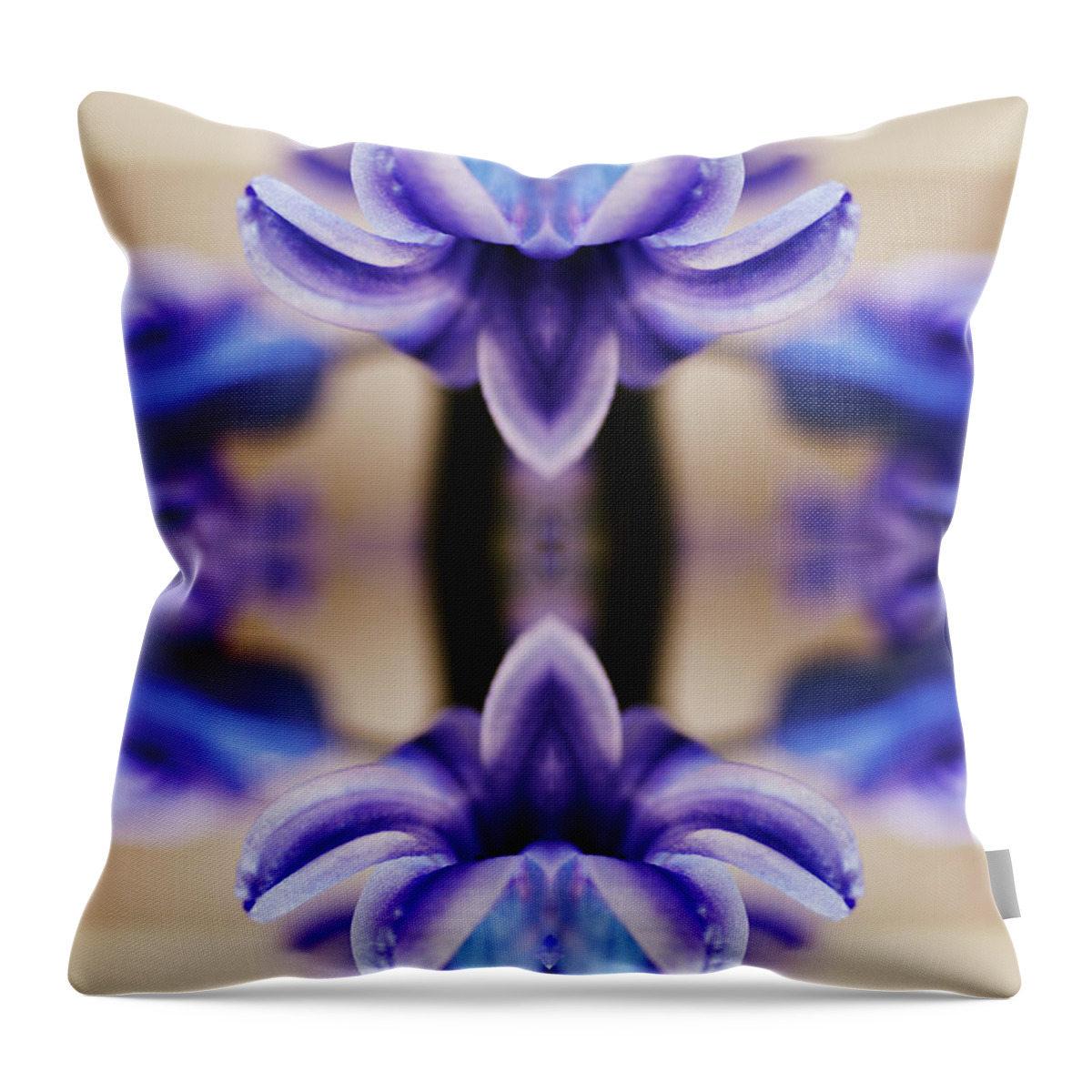 Purple Throw Pillow featuring the photograph Hyazinth by Silvia Otte