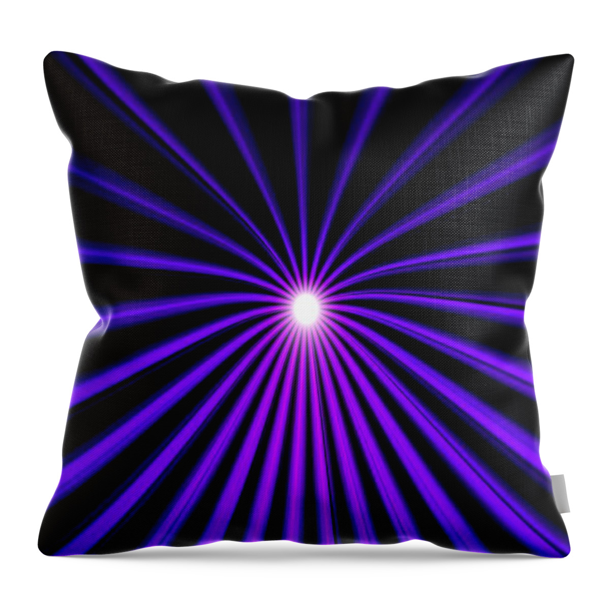 Hyperspace Throw Pillow featuring the painting Hyperspace Violet Portrait by Pet Serrano