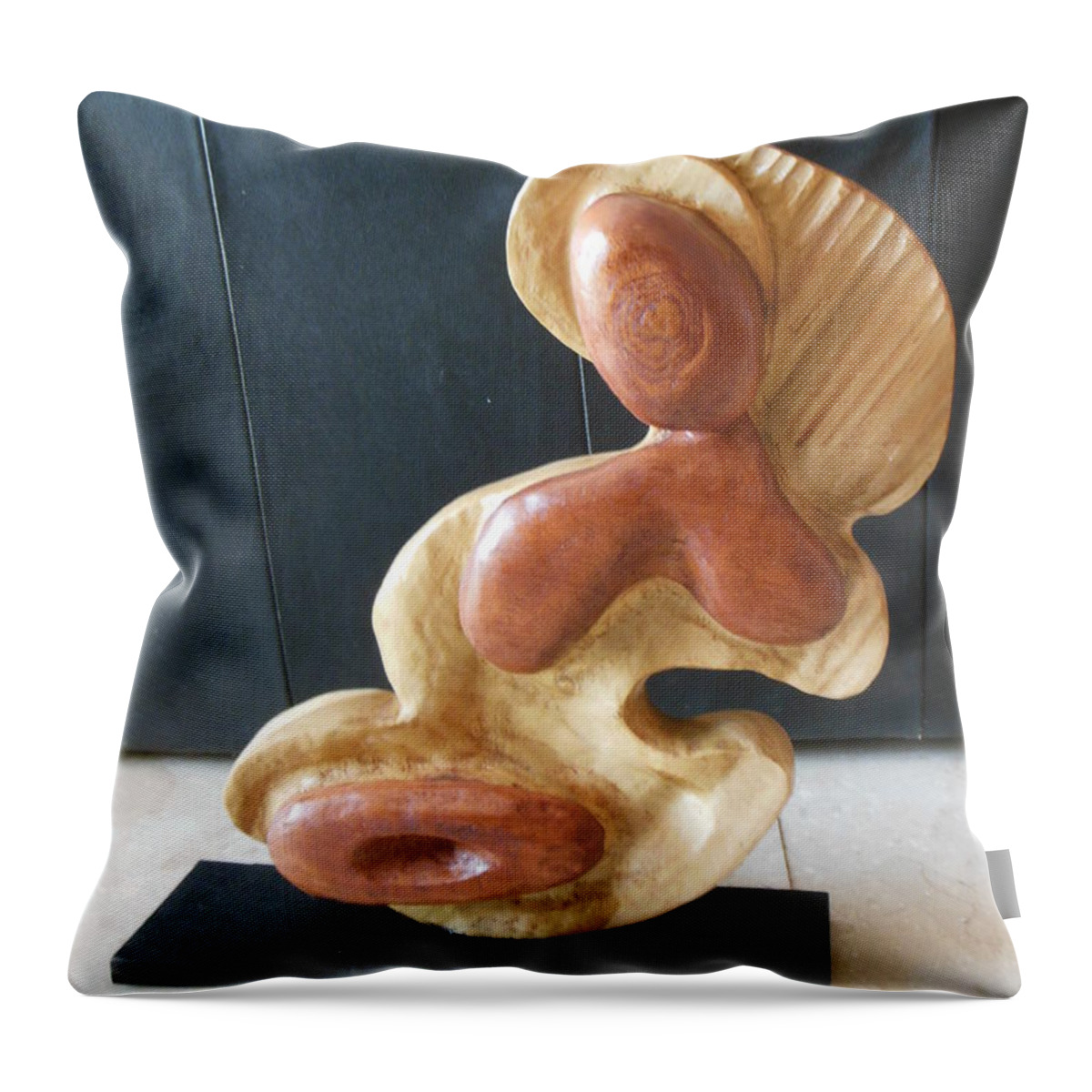 I Am Woman Front View Throw Pillow featuring the painting I Am Woman Front View by Esther Newman-Cohen