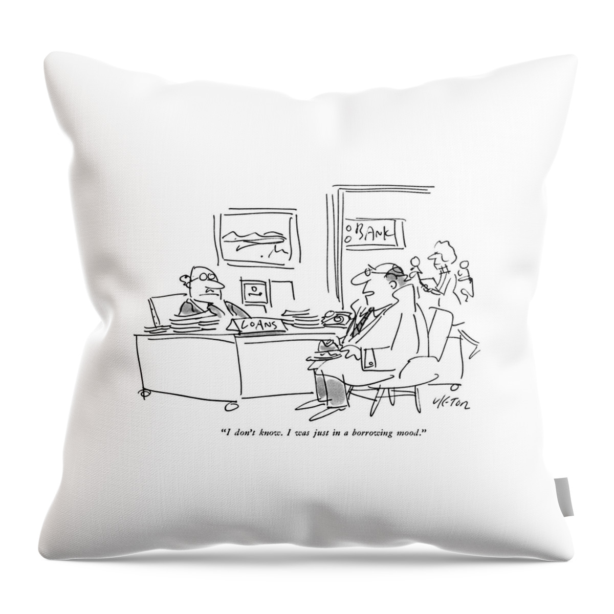 I Don't Know. I Was Just In A Borrowing Mood Throw Pillow
