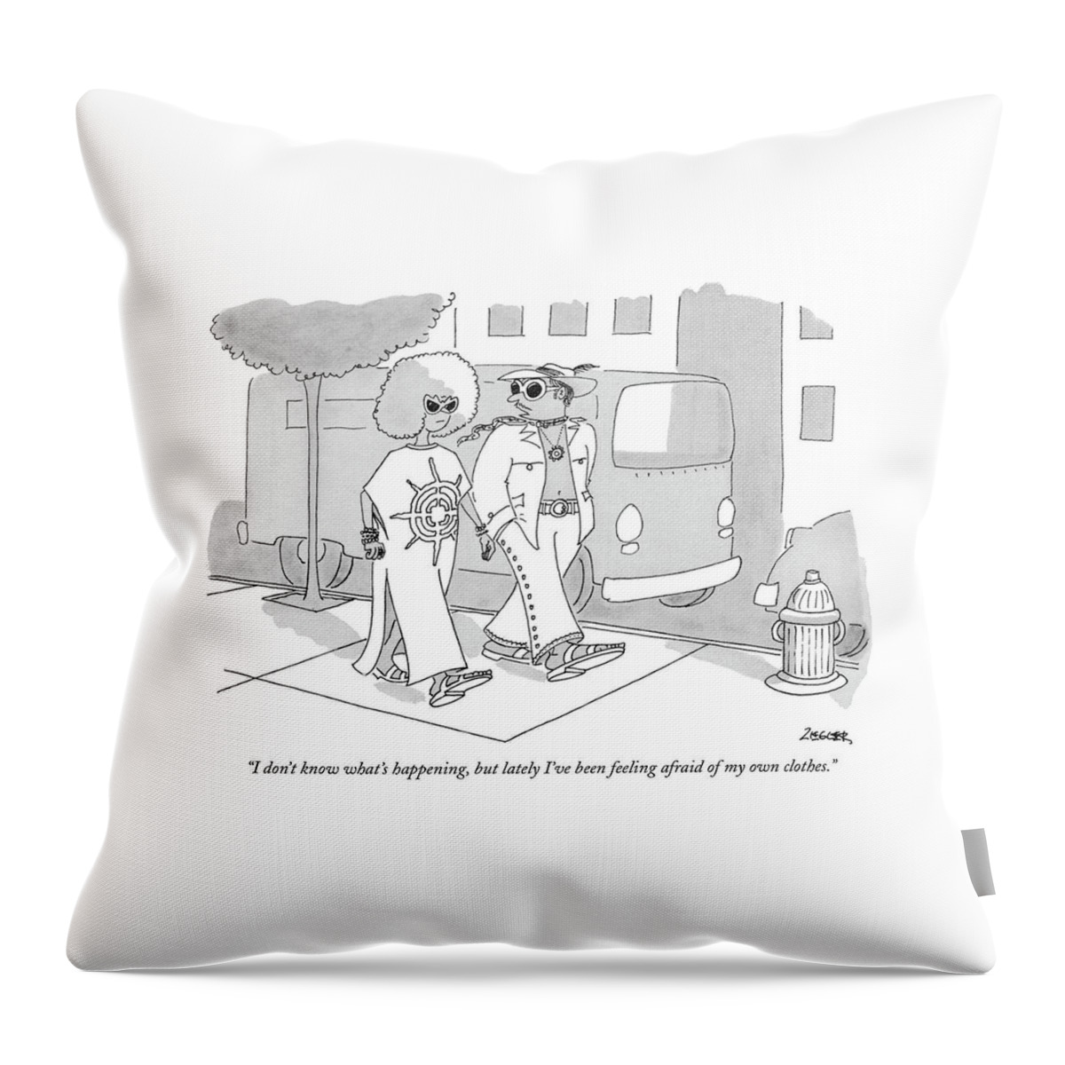 I Don't Know What's Happening Throw Pillow