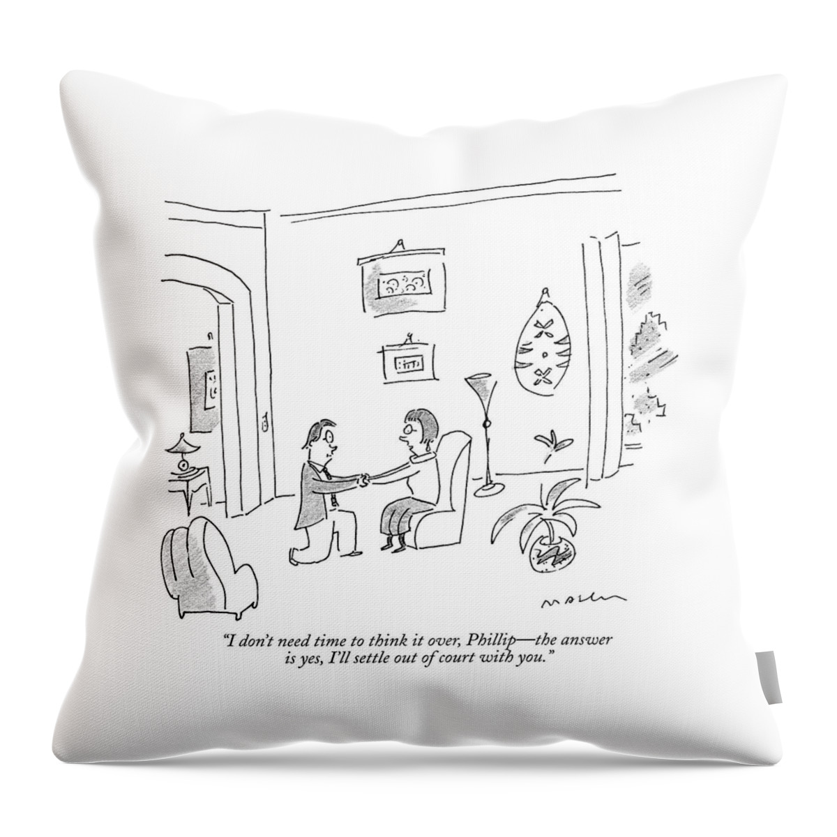 I Don't Need Time To Think Throw Pillow