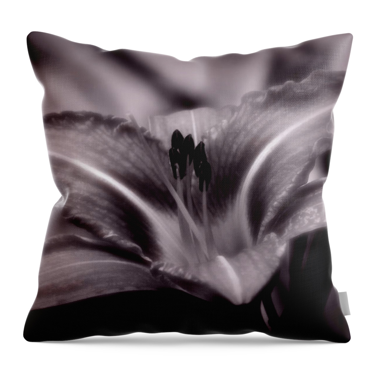 Lily Throw Pillow featuring the photograph I Dream Of You by Jeanette C Landstrom