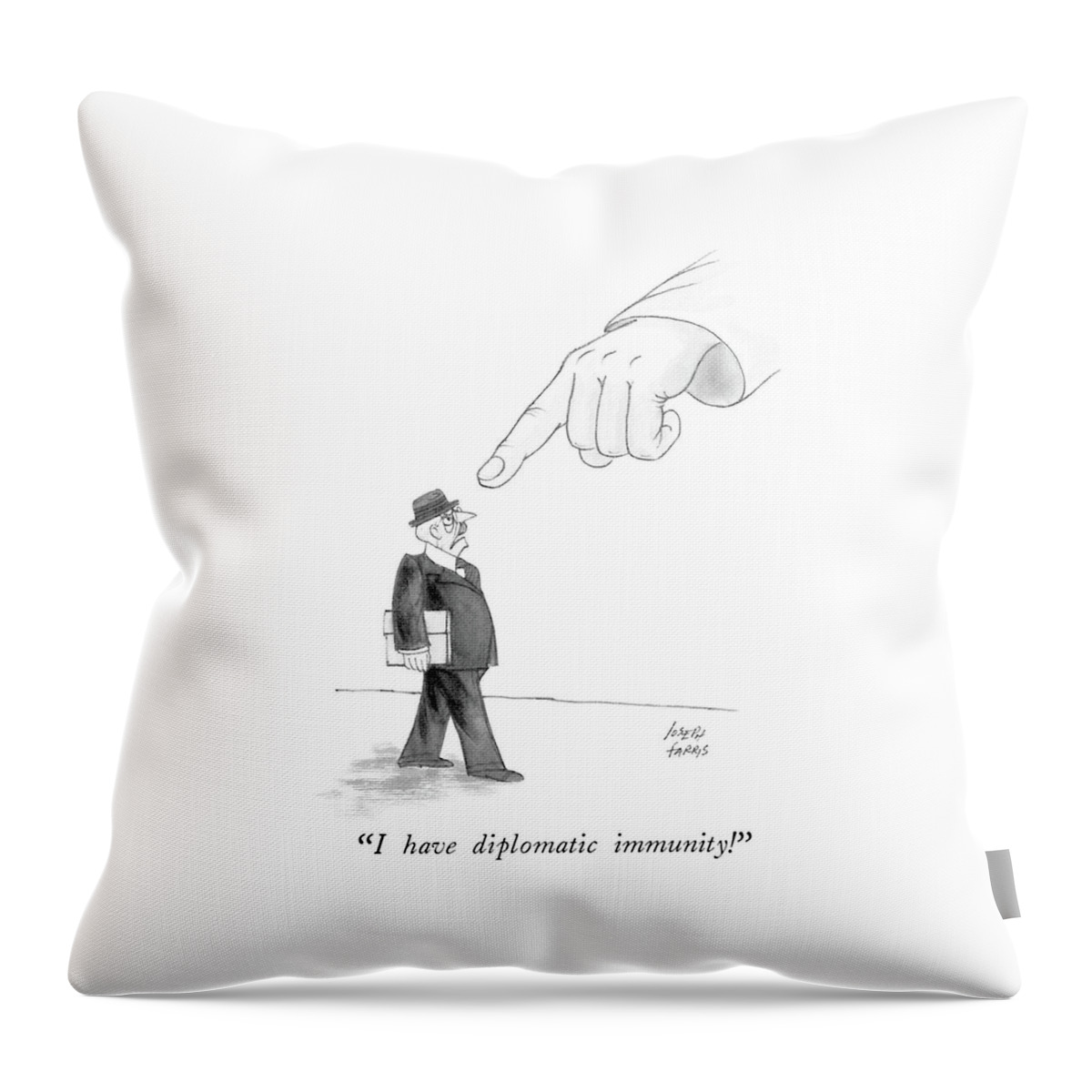 I Have Diplomatic Immunity! Throw Pillow