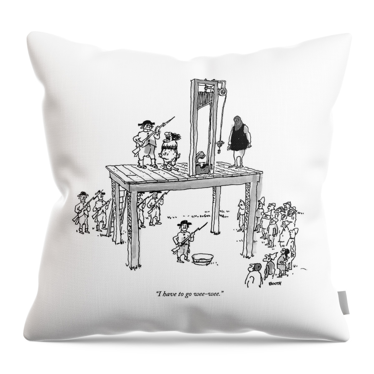 I Have To Go Wee-wee Throw Pillow