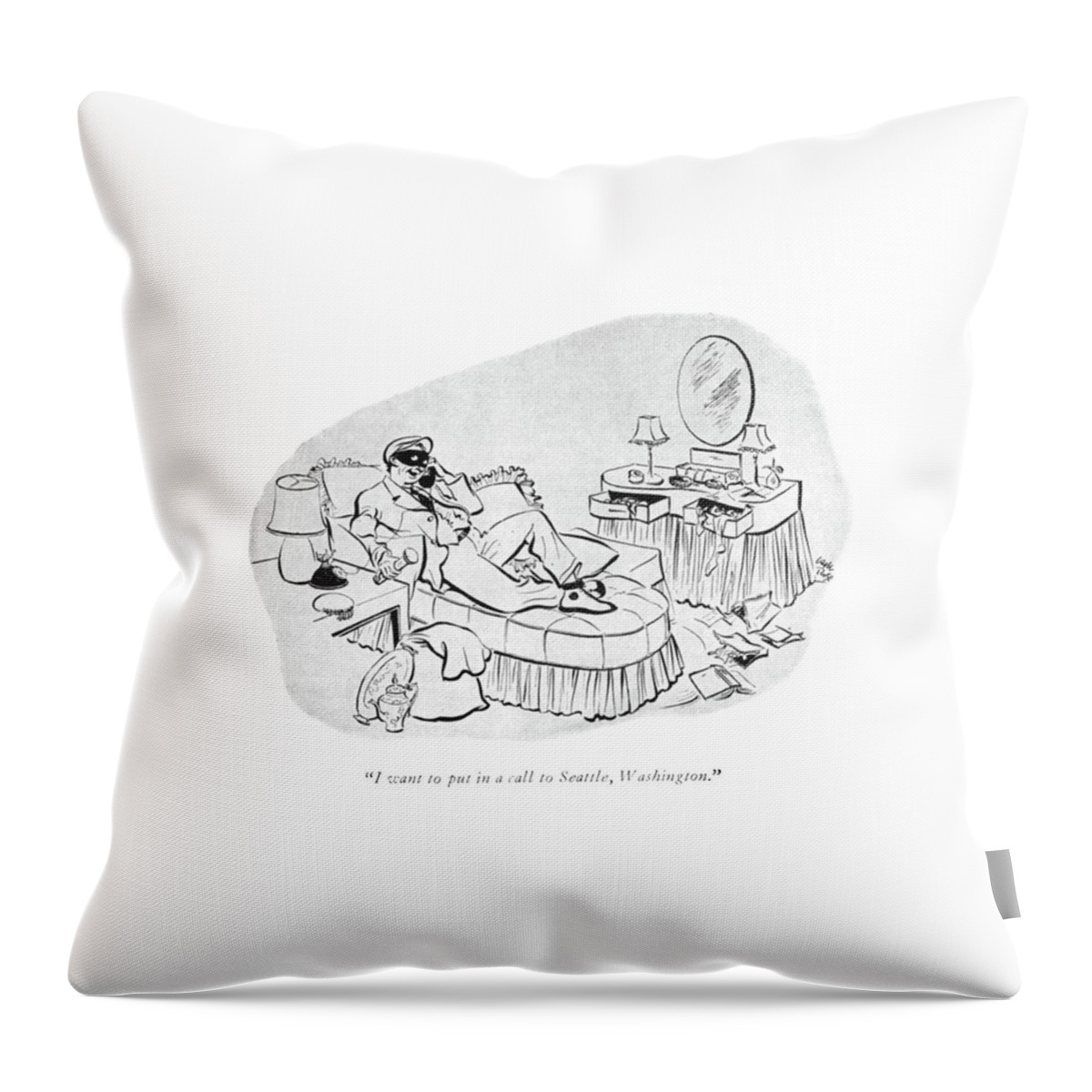 I Want To Put In A Call To Seattle Throw Pillow