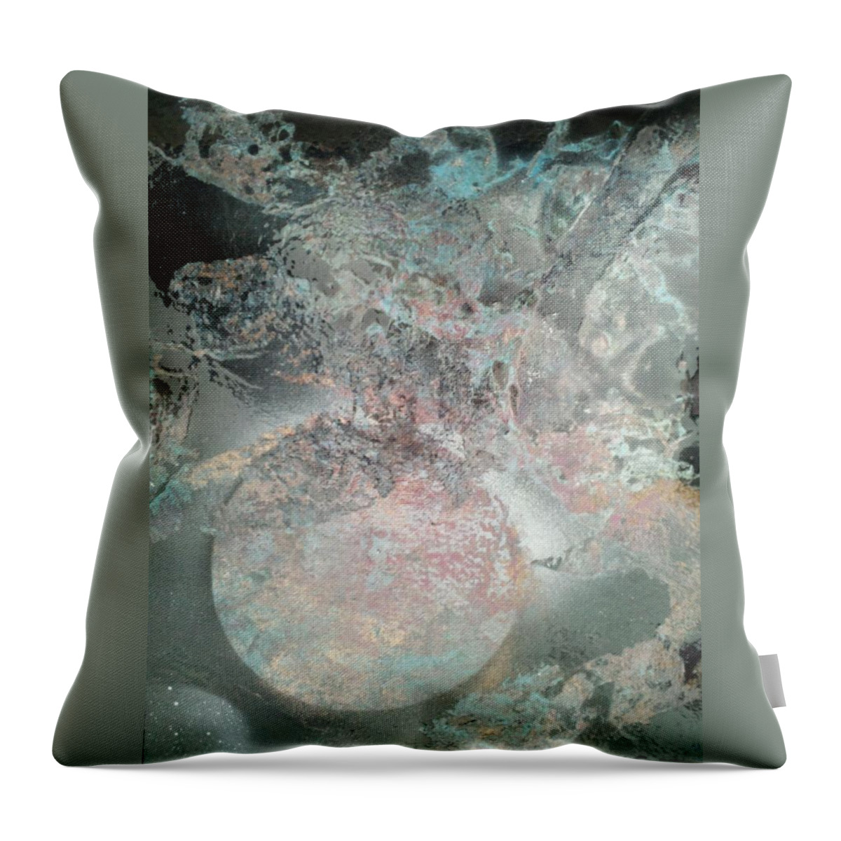  Impressionism Throw Pillow featuring the painting Ice World by Gerry Smith