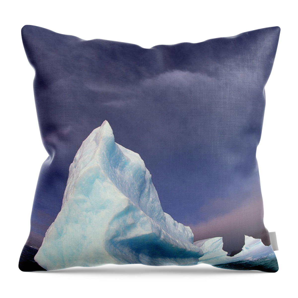 00260470 Throw Pillow featuring the photograph Iceberg Adrift Near South Orkney by Colin Monteath