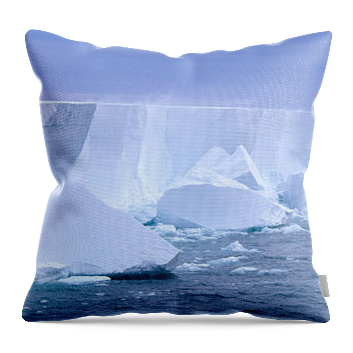 Photography Throw Pillow featuring the photograph Iceberg, Ross Shelf, Antarctica by Panoramic Images