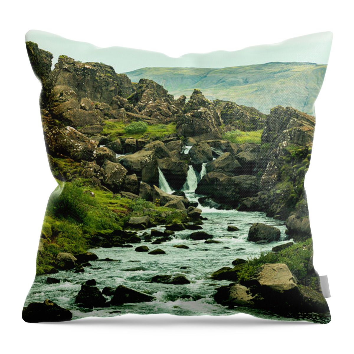 Tranquility Throw Pillow featuring the photograph Iceland by Kévin Galop
