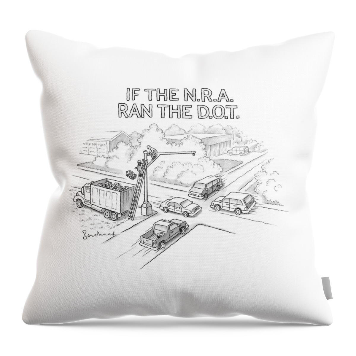 If The Nra Ran The D.o.t Throw Pillow