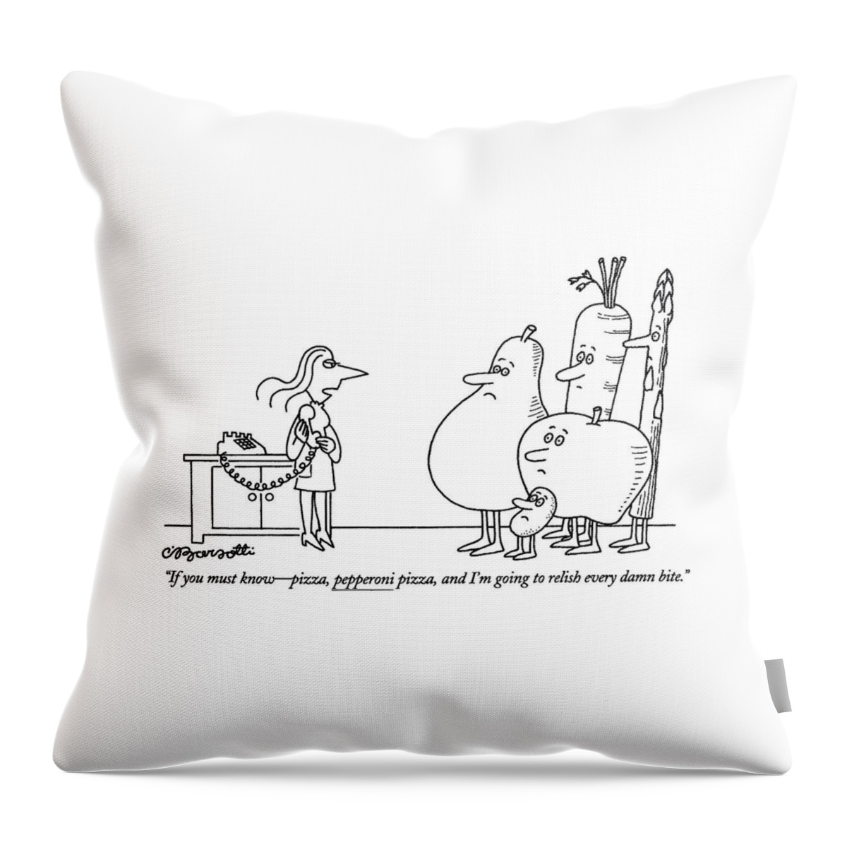 If You Must Know - Pizza Throw Pillow