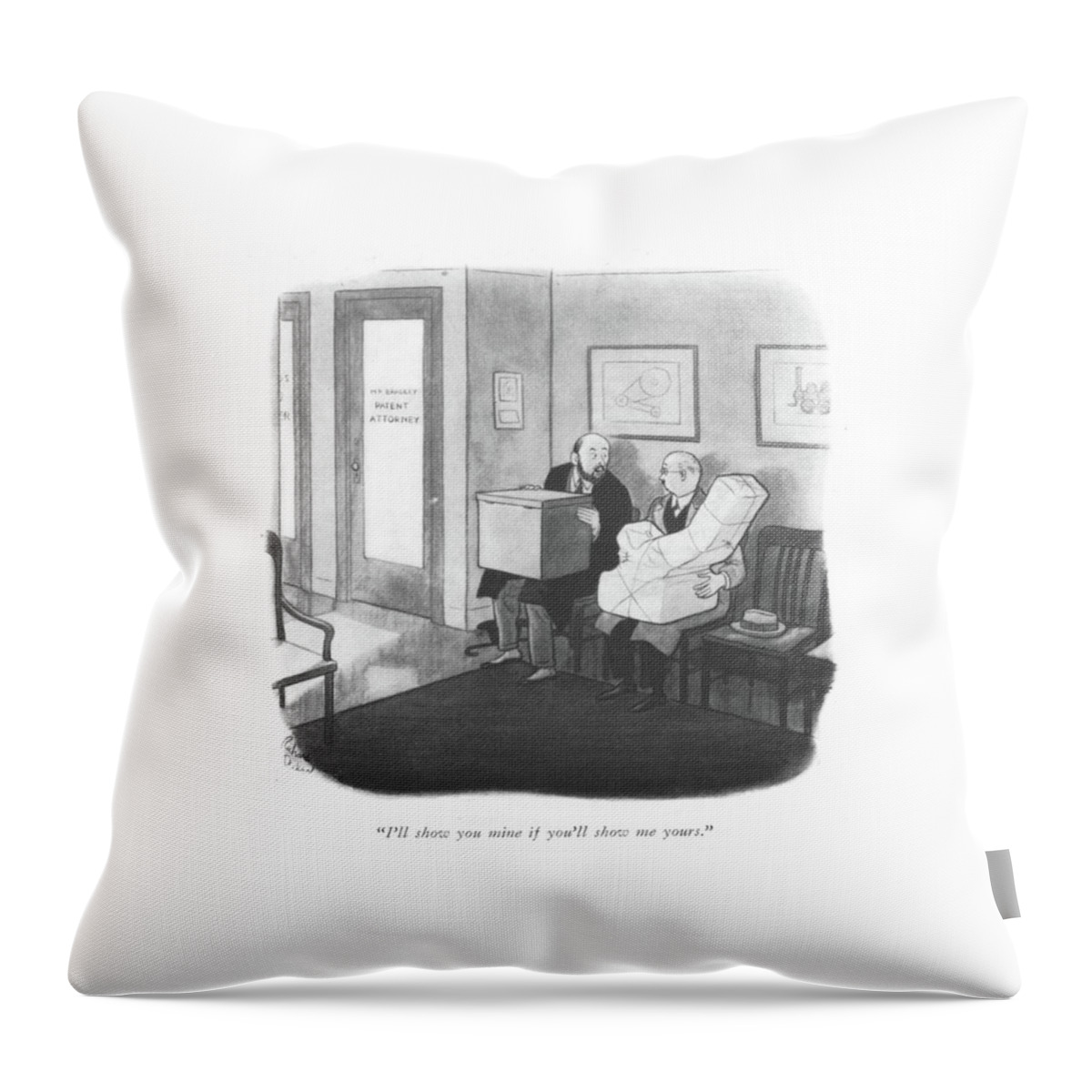 I'll Show You Mine Throw Pillow