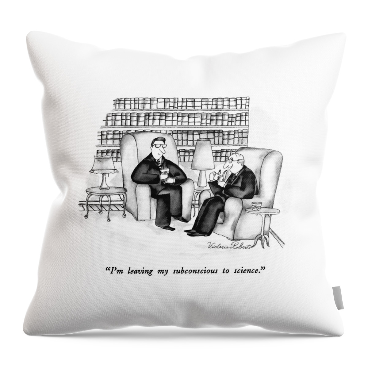 I'm Leaving My Subconscious To Science Throw Pillow