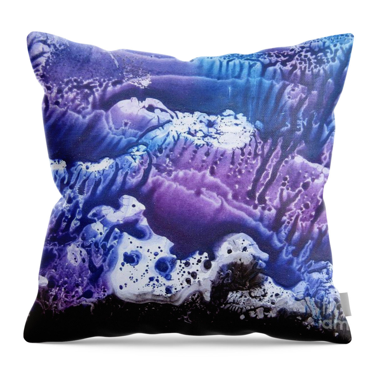 Imagination Throw Pillow featuring the painting Imagination 3 by Vesna Martinjak
