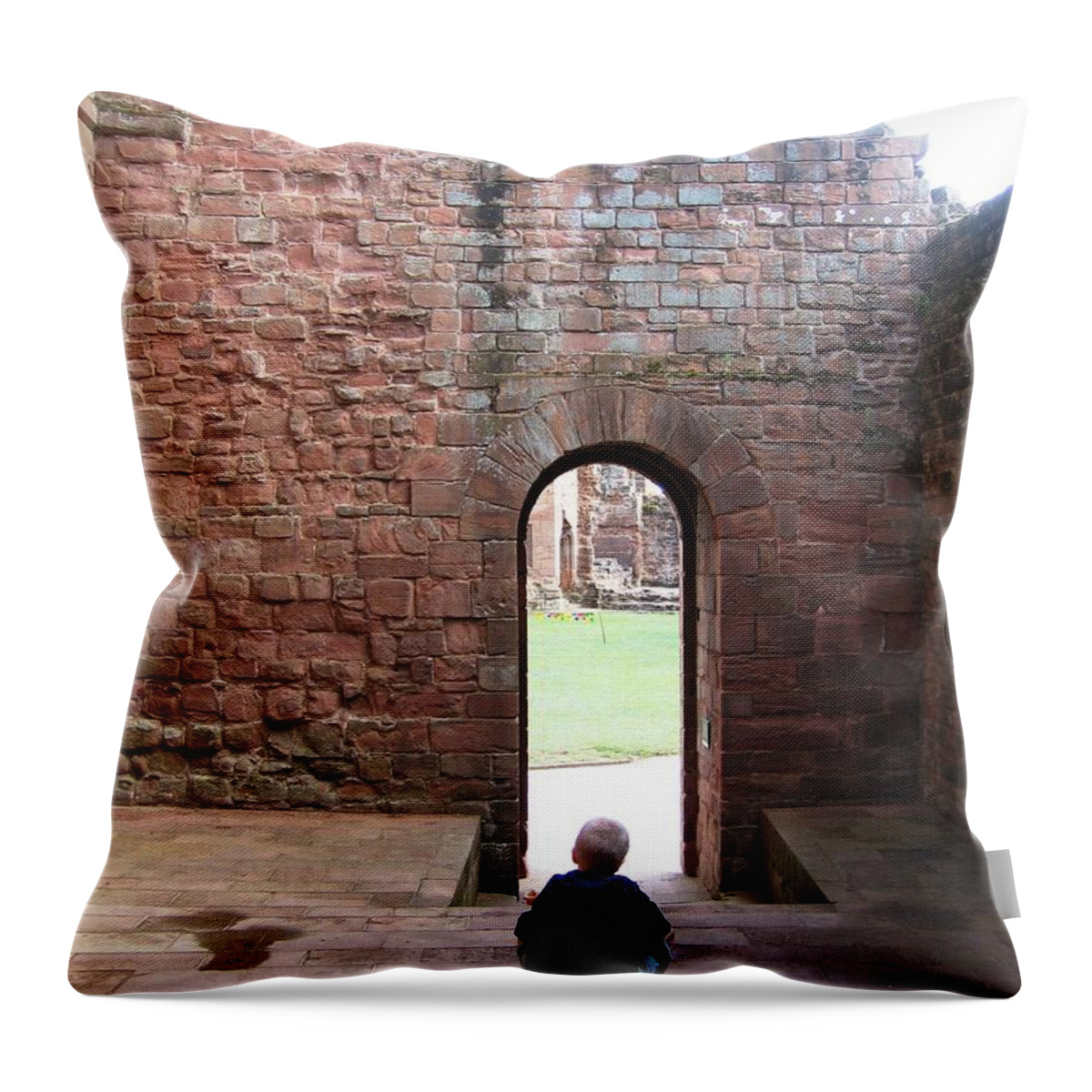 Kenilworth Castle Throw Pillow featuring the photograph Imagination by Denise Railey