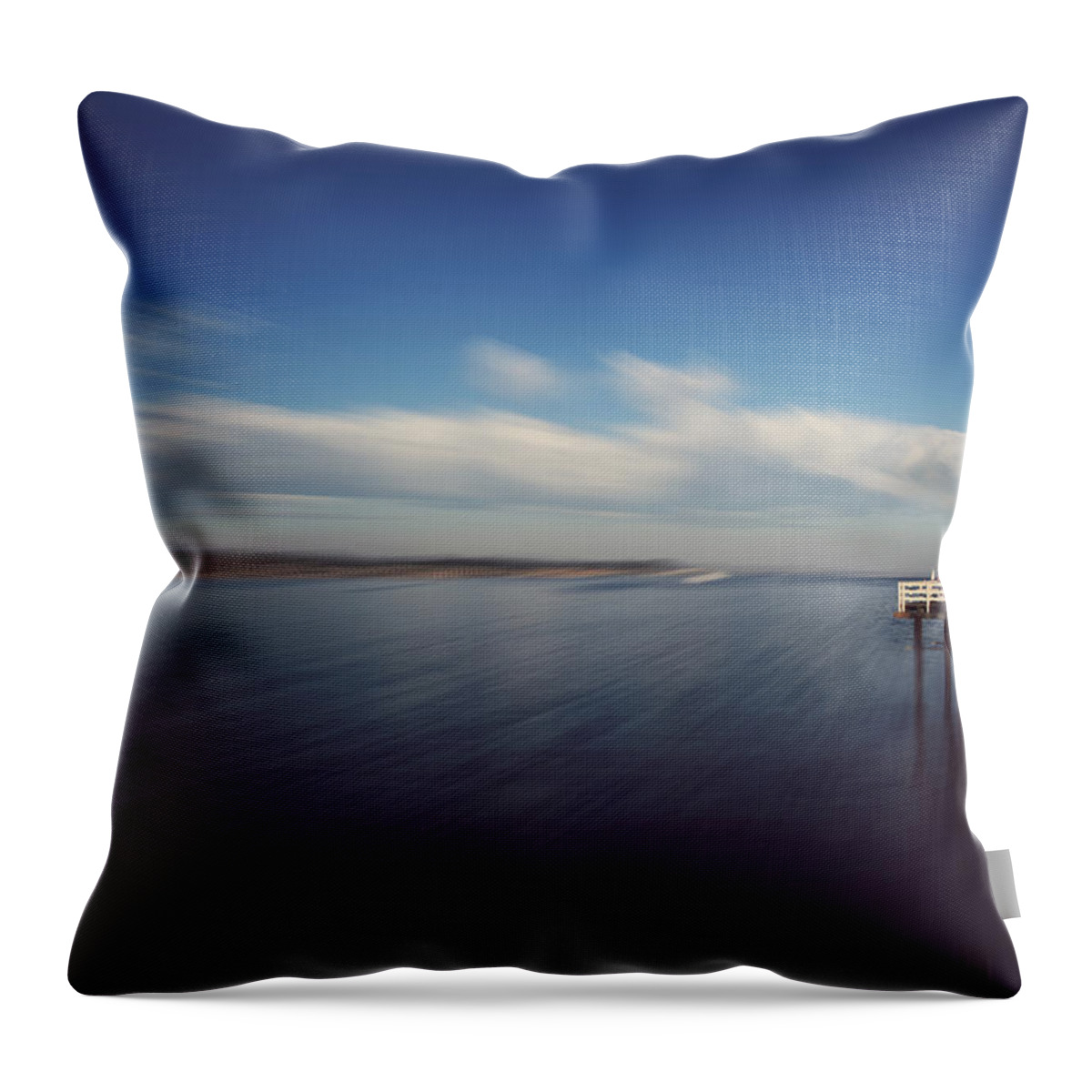 Santa Cruz Pier Throw Pillow featuring the photograph In an Instant by Laurie Search