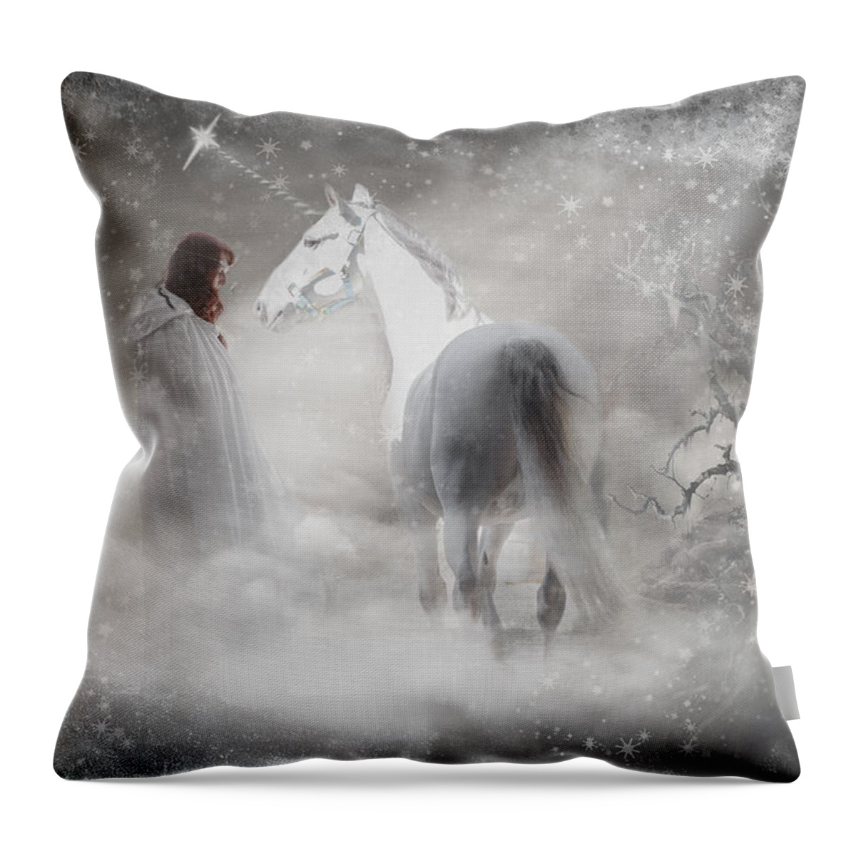 In Honor Of The Unicorn Throw Pillow featuring the photograph In Honor Of The Unicorn by Wes and Dotty Weber