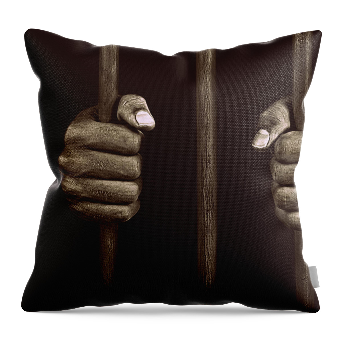 Prison Throw Pillow featuring the photograph In Prison by Chevy Fleet