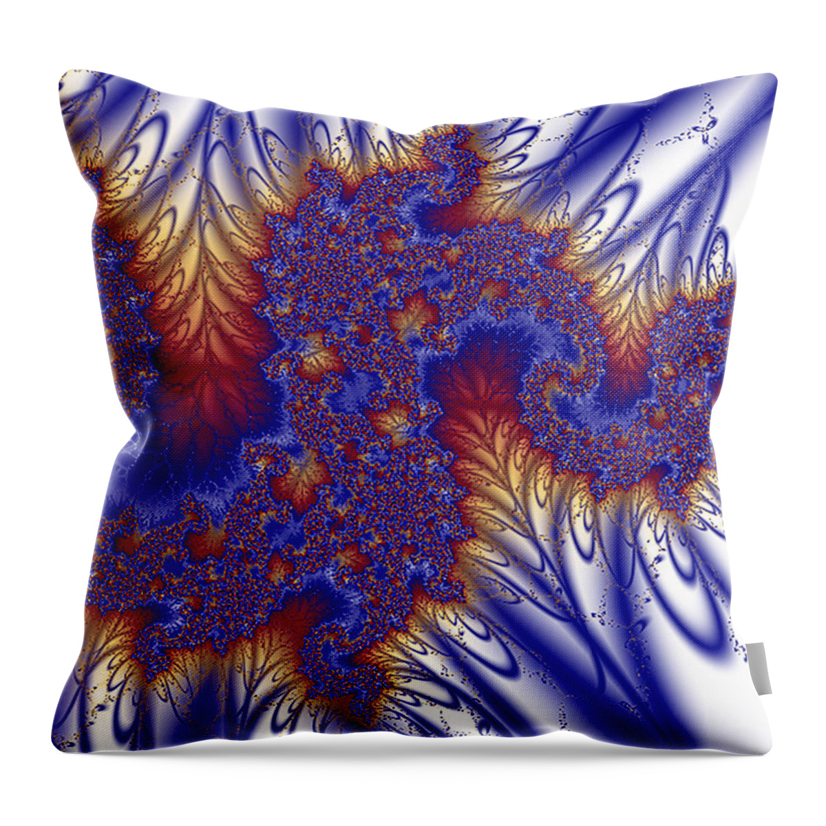 Fractal Throw Pillow featuring the photograph In the Beginning by Sylvia Thornton