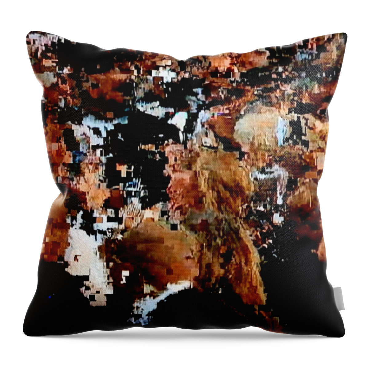 Abstract Throw Pillow featuring the photograph In The Crowd by Michael Sharber