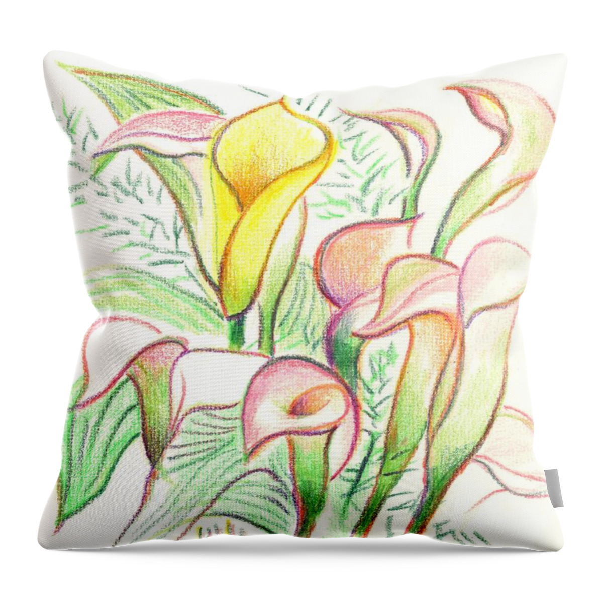 In The Golden Afternoon Throw Pillow featuring the painting In the Golden Afternoon by Kip DeVore