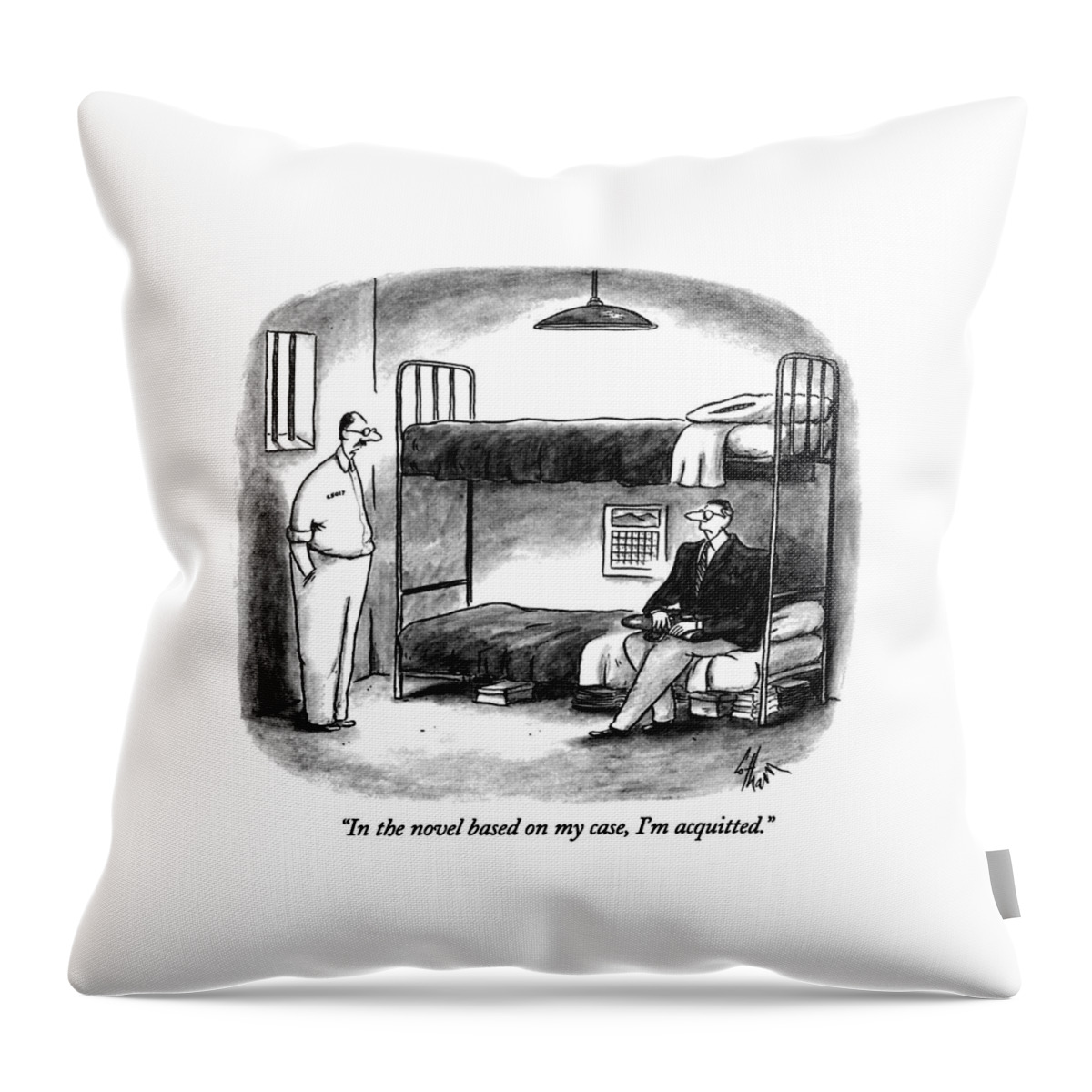 In The Novel Based On My Case Throw Pillow