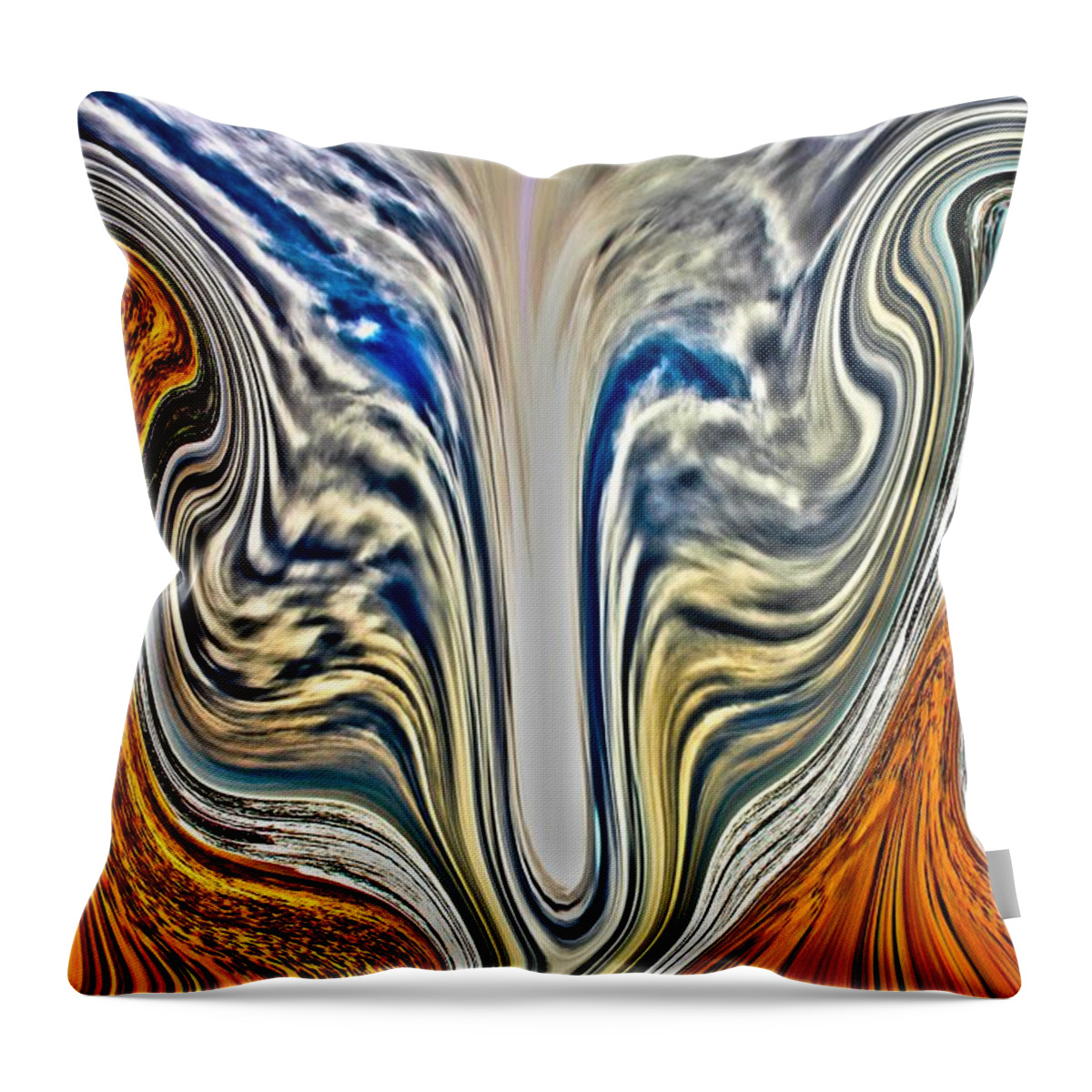Science Fiction Throw Pillow featuring the photograph In the Swim by Nick David
