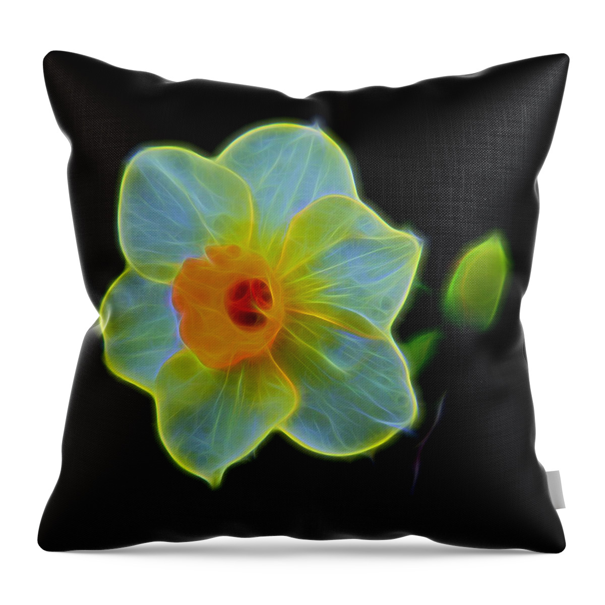 Incandescent Throw Pillow featuring the photograph Incandescent by Judy Vincent