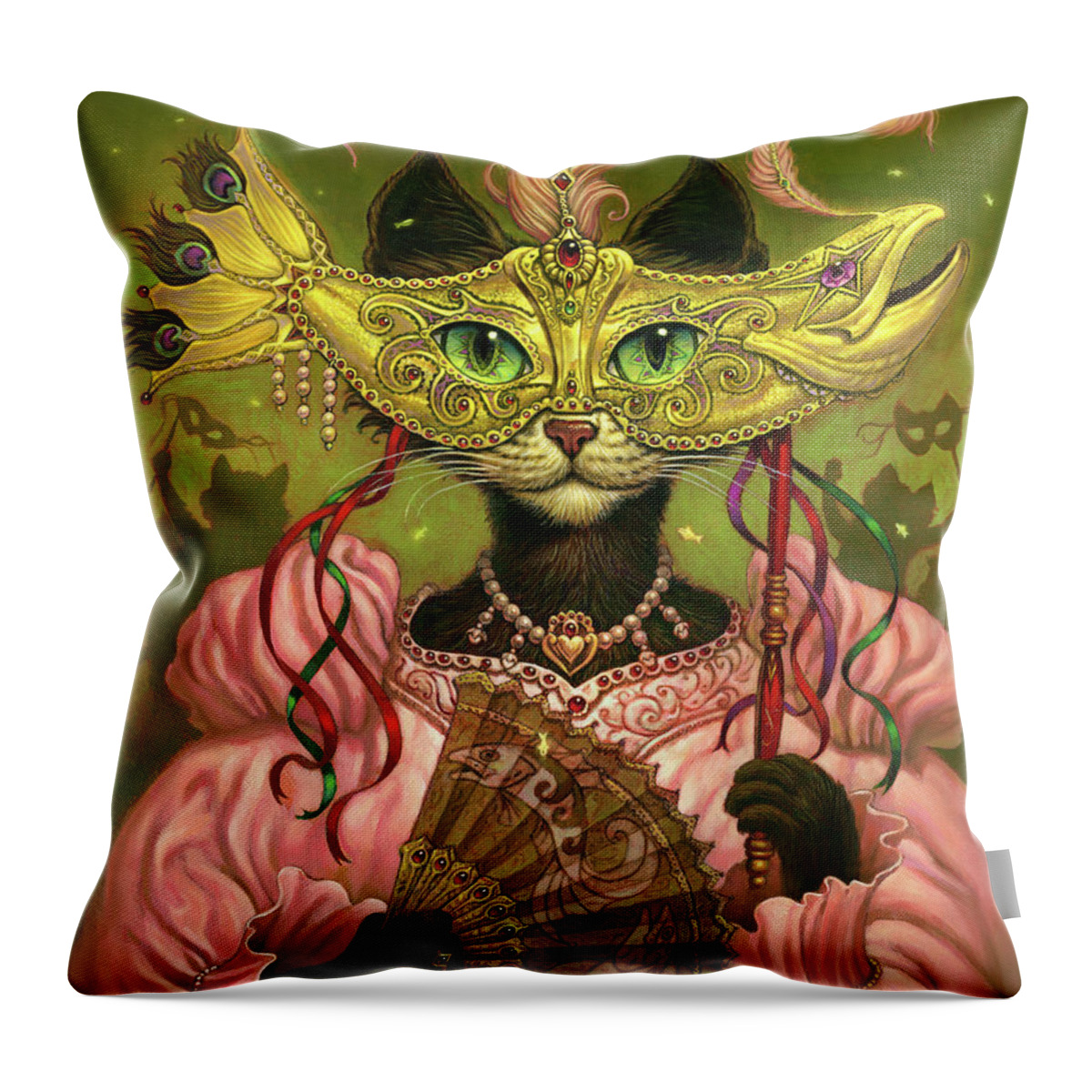 Jeff Haynie Throw Pillow featuring the painting Incatneato by Jeff Haynie