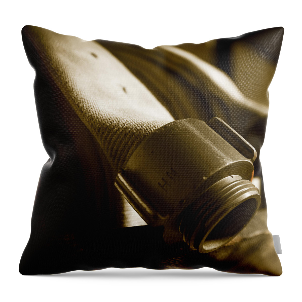 Fireman Throw Pillow featuring the photograph Inch and Three Quarter by Chris Bordeleau