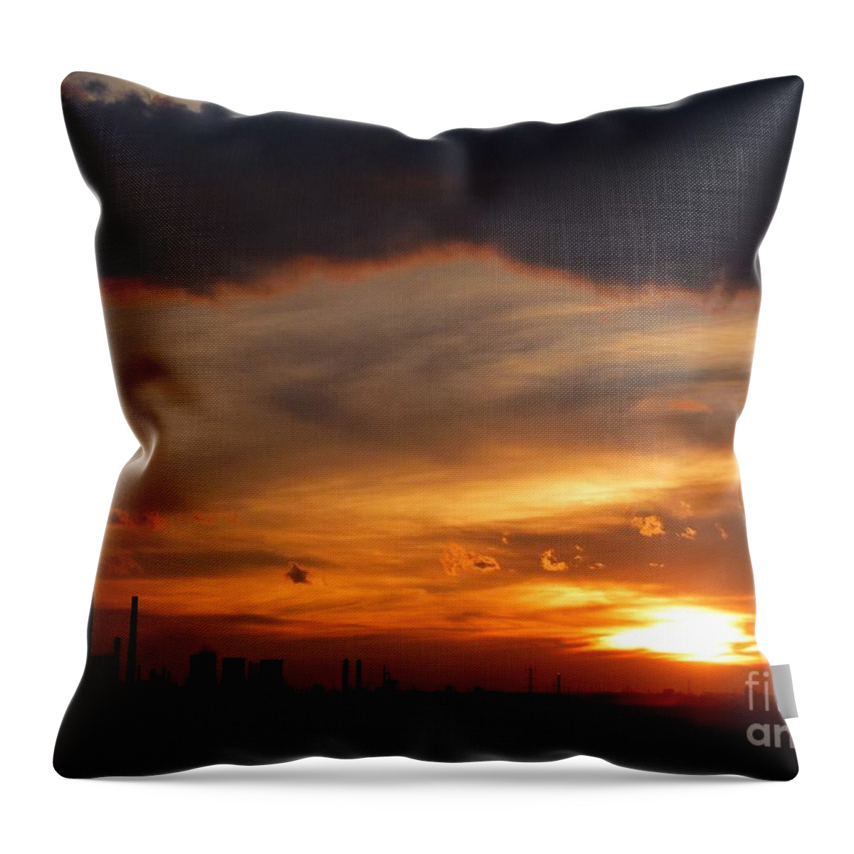 Industry Throw Pillow featuring the photograph Industrialization 2 by Amalia Suruceanu